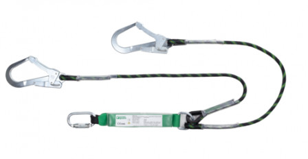 Longe double À  absorbeur Edge corde tressée OLEA 1,5 m