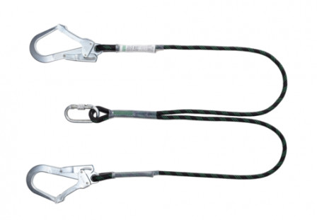 Longe double de retenue corde tressée CYDONIA 1,5 m