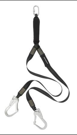 LONGE DOUBLE À ABSORBEUR SOUDEUR ARDISIA SANGLE 1.5 M
