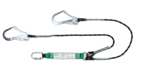 Longe double À  absorbeur Edge corde tressée OLEA 1,5 m
