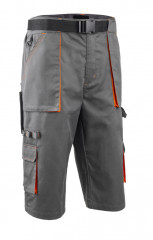 Bermuda long PADDOCK II gris-orange 2XL