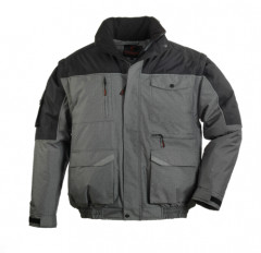Blouson Multipoches RIPSTOP gris/noir L