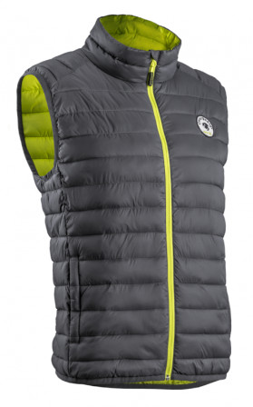 Gilet KUMA gris zipper jaune XL