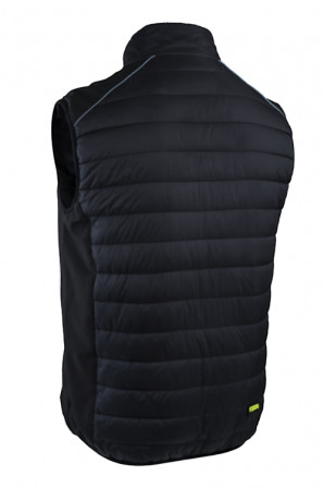 BRASERO Gilet Froid noir lime taille 2XL
