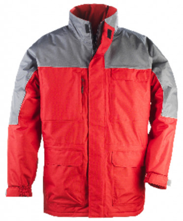 Parka RIPSTOP red/grey, XL