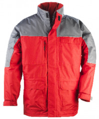 Parka RIPSTOP red/grey, L