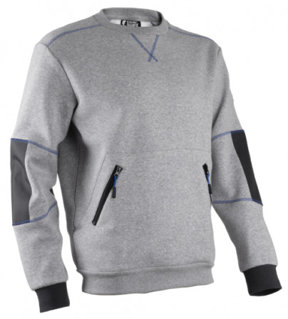 HATO Pull molleton Gris chiné clair taille 00S
