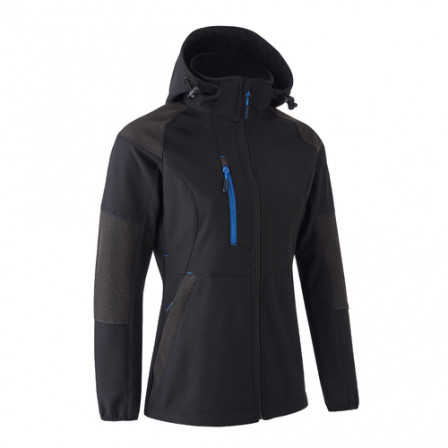 ANTILOPE Veste softshell femme Noir Bleu taille M
