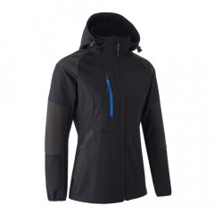 ANTILOPE Veste softshell femme Noir Bleu taille 2XL