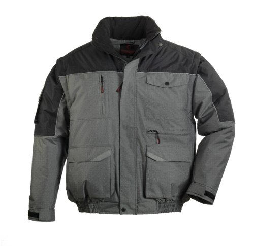 Blouson Multipoches RIPSTOP gris/noir M