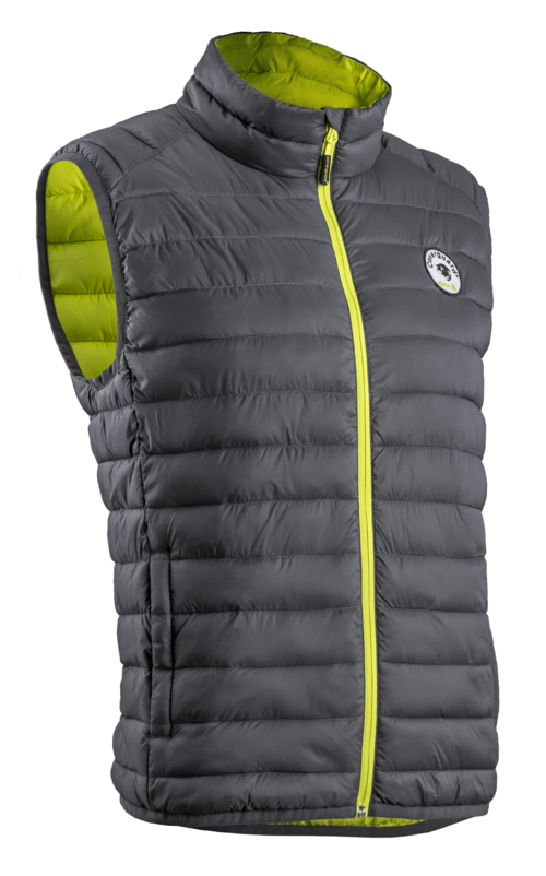 Gilet KUMA gris zipper jaune XL