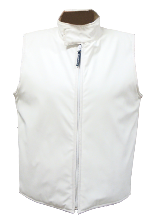 FOOD Gilet PU blanc XXL