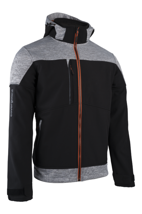 BANJO Veste Softshell GRS Noire/Citrouille taille XL