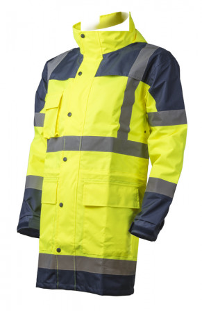 HYDRA Ensemble de Pluie hi-viz jaune/marine, M