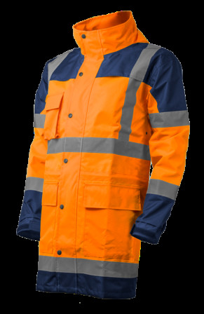 HYDRA Ensemble de Pluie hi-viz Orange/marine, L