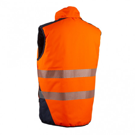 Gilet froid réversible YORU, Orange HV S.S