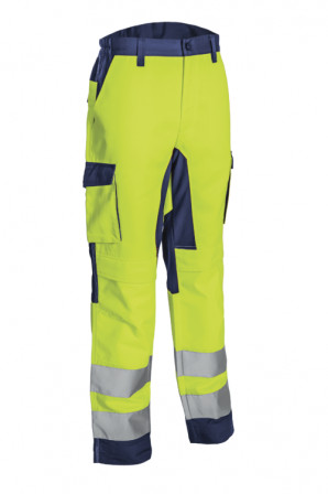 HIBANA Pantalon Jaune HV Marine taille 00M