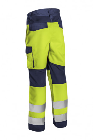 HIBANA Pantalon Jaune HV Marine taille 00M