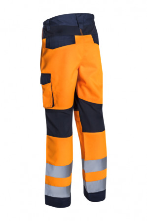 HIBANA Pantalon Orange HV Marine taille S