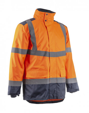 KAZAN Parka de pluie Orange HV Marine taille 00L