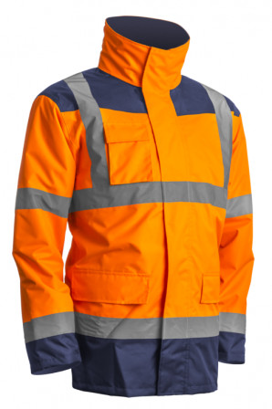 KANATA Parka 4/1 polyes. hi-viz orange/marine, S
