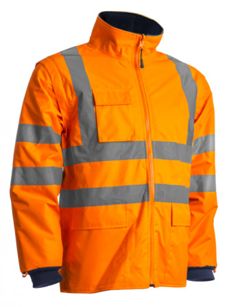 KANATA Parka 4/1 polyes. hi-viz orange/marine, S