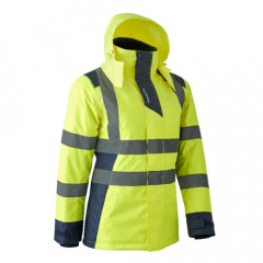 HORA Parka women Jaune HV Navy taille 2XL