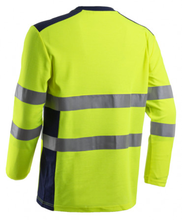 RIKKA T-shirt Manches longues Jaune HV Marine taille 00M