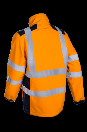 KANPA Veste softshell Orange HV Marine taille 3XL