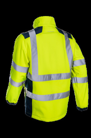 KANPA Veste softshell Jaune HV Marine taille 2XL