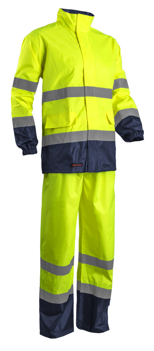 HI WAY Rainsuit hi-viz jaune/marine, L classe 3