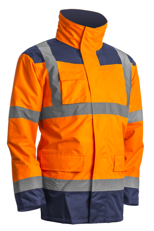 KANATA Parka 4/1 polyes. hi-viz orange/marine, S