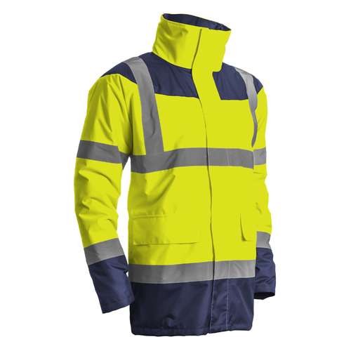 KETA Parka matelassée polyster hi-viz  jaune/marine, XL