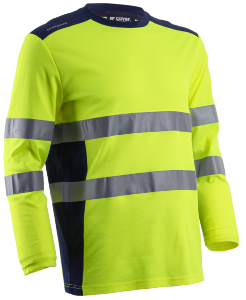 RIKKA T-shirt Manches longues Jaune HV Marine taille 00M