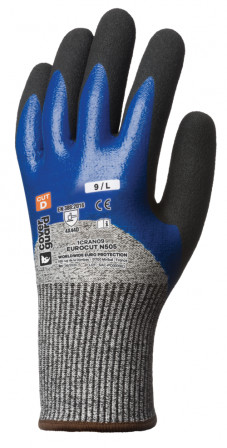 Gants EUROCUT N505 CUT D. HPPE J13 dble end. nit 3/4 dos T10