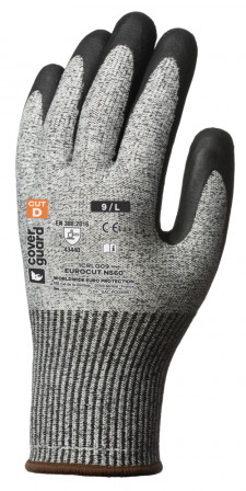 Gants EUROCUT N560 CUT D. HPPE J13 end. Nitr. Noir T8