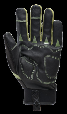 Gants  EUROLITE MX200 mécanique dextérité, noir vert T7