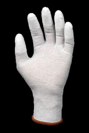 Gants EUROLITE 1EST80 J13 polyester carbon PU bout doigt T11
