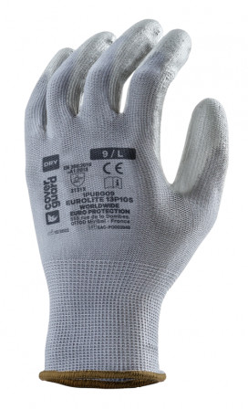 Gants EUROLITE 13P105 J13 PE gris end. PU gris T7