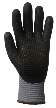 Gants EUROLITE 15N606D end.nit. paume+3/4 dos+picots T7