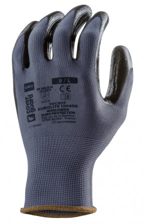 Gants EUROLITE 13N400 J13 PE gris end. nit. Noir T11