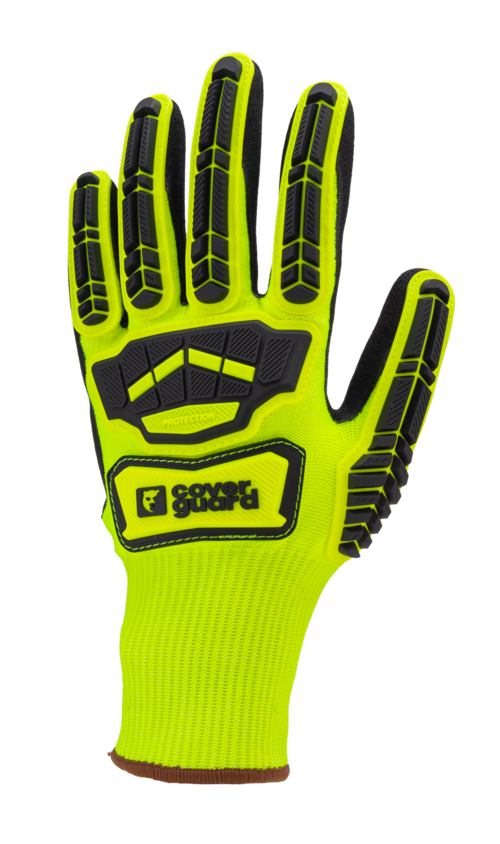 GANTS EUROCUT IMPACT 100 jaune CUT C nitrile noir +TPR T10