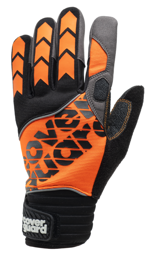 Gants EUROCUT MX100 CUT D, type mécanique, gris orange T10