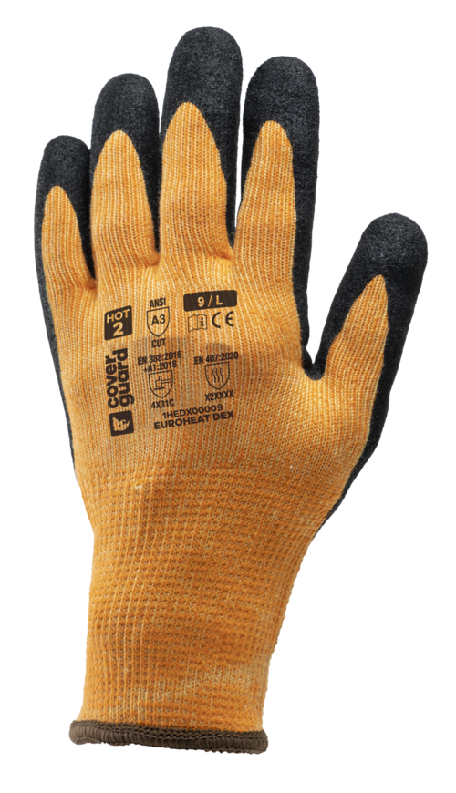 GANTS EUROHEAT DEX, CUT C, HOT 2, DOUBLURE, NITRILE T7