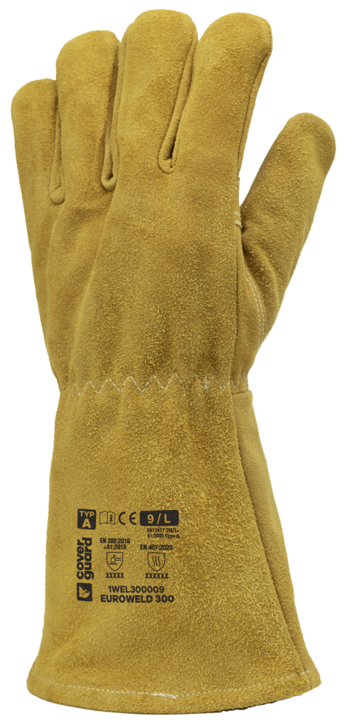 Gants EUROWELD 300 croute vachette orange doré, T10
