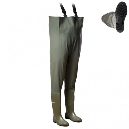 CHEST NEPTUNO Waders PVC vert sans sécu T42 (388VP)