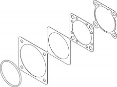 EADS-F-D60-60G/H Jeu de joints