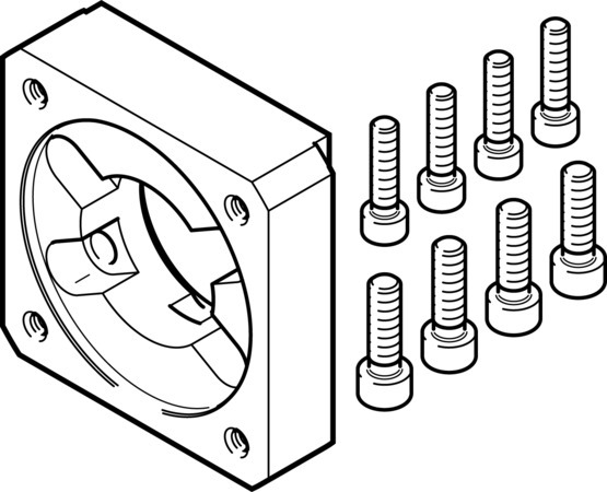 EAMF-A-80A-140A Bride de moteur