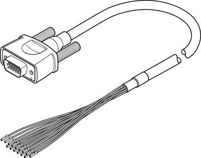 câble de commande NEBC-S1H15-E-5.0-N-LE15