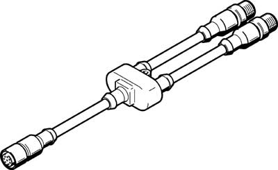 câble de connexion NEBV-M12G8-KD-3-M12G4